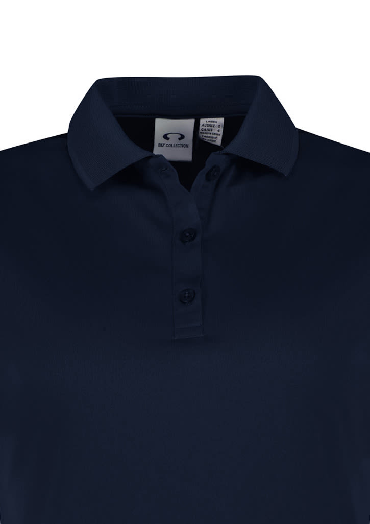 Womens Action Long Sleeve Polo - P206LL Image Navy