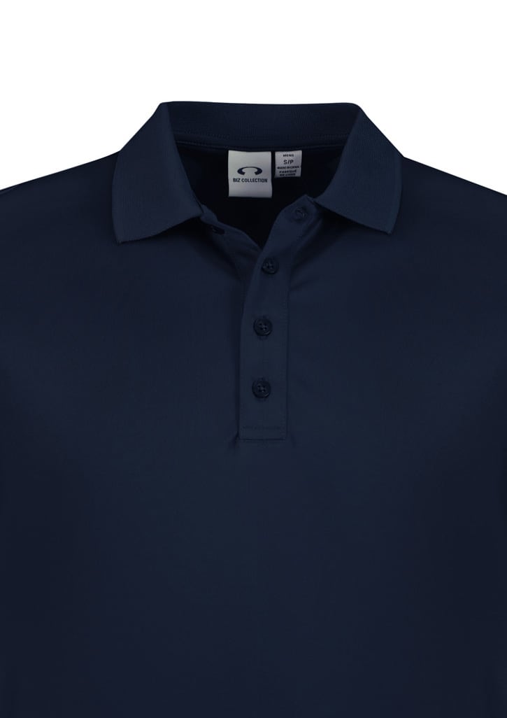 Mens Action Long Sleeve Polo - P206ML Image Navy