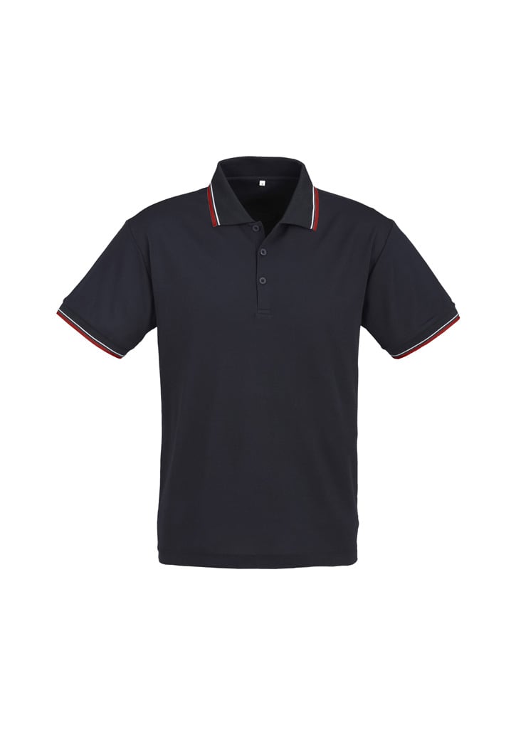 Mens Cambridge Short Sleeve Polo - P227MS Image Navy/Red/White