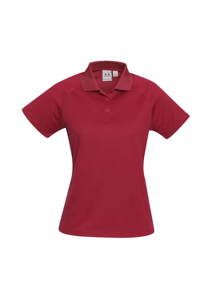 Womens Sprint Short Sleeve Polo - P300LS Image Red