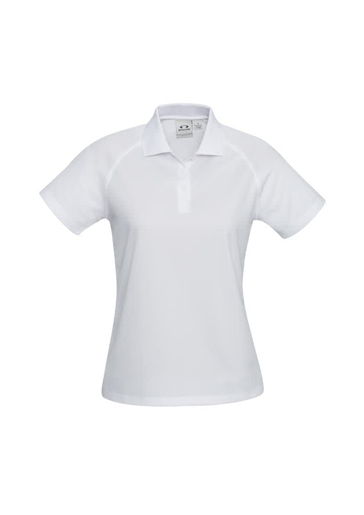Womens Sprint Short Sleeve Polo - P300LS Image White
