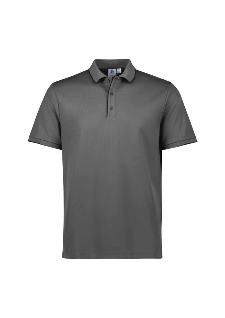 Mens Focus Short Sleeve Polo - P313MS Image Ash/Black