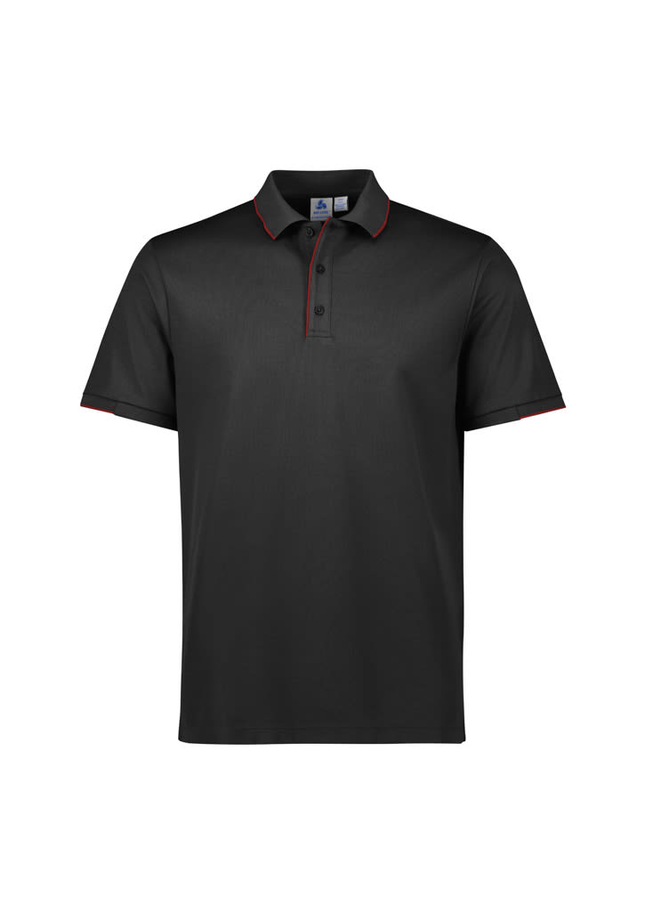 Mens Focus Short Sleeve Polo - P313MS Image Black/Red