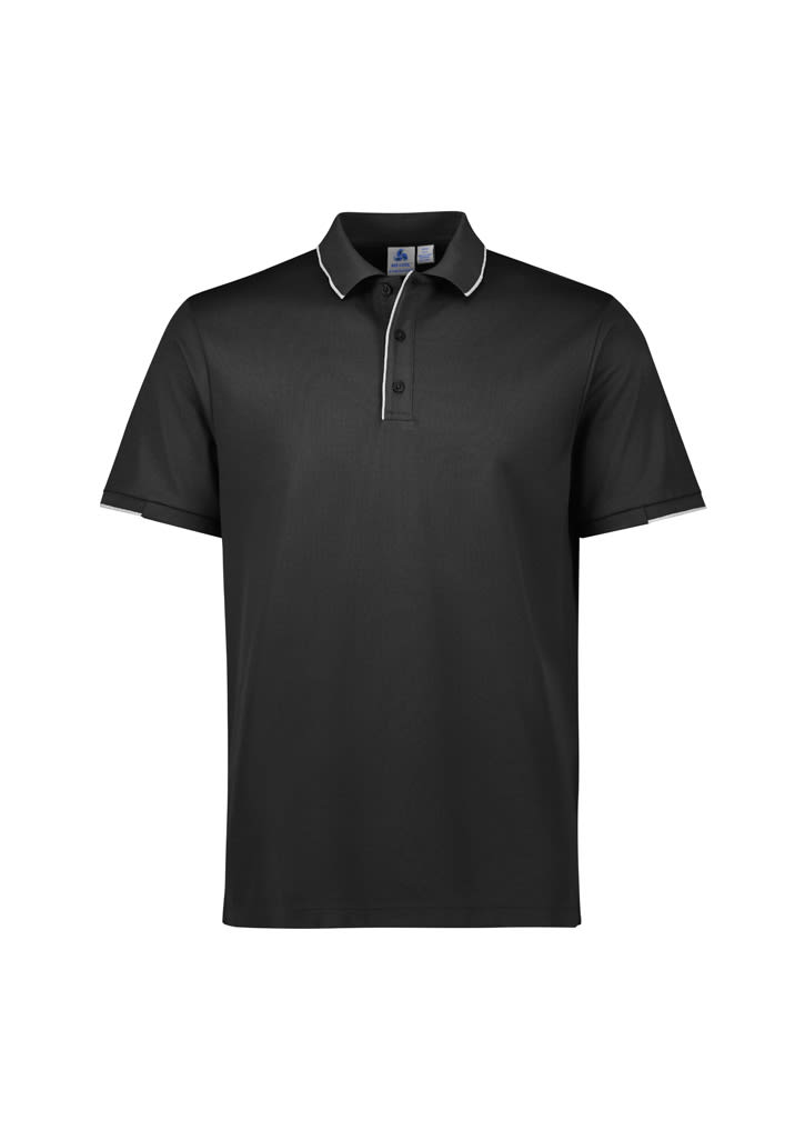 Mens Focus Short Sleeve Polo - P313MS Image Black/White