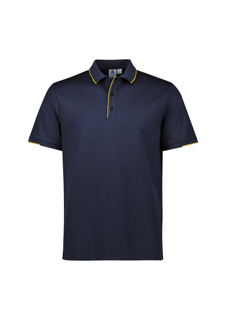 Mens Focus Short Sleeve Polo - P313MS Image Navy/Gold