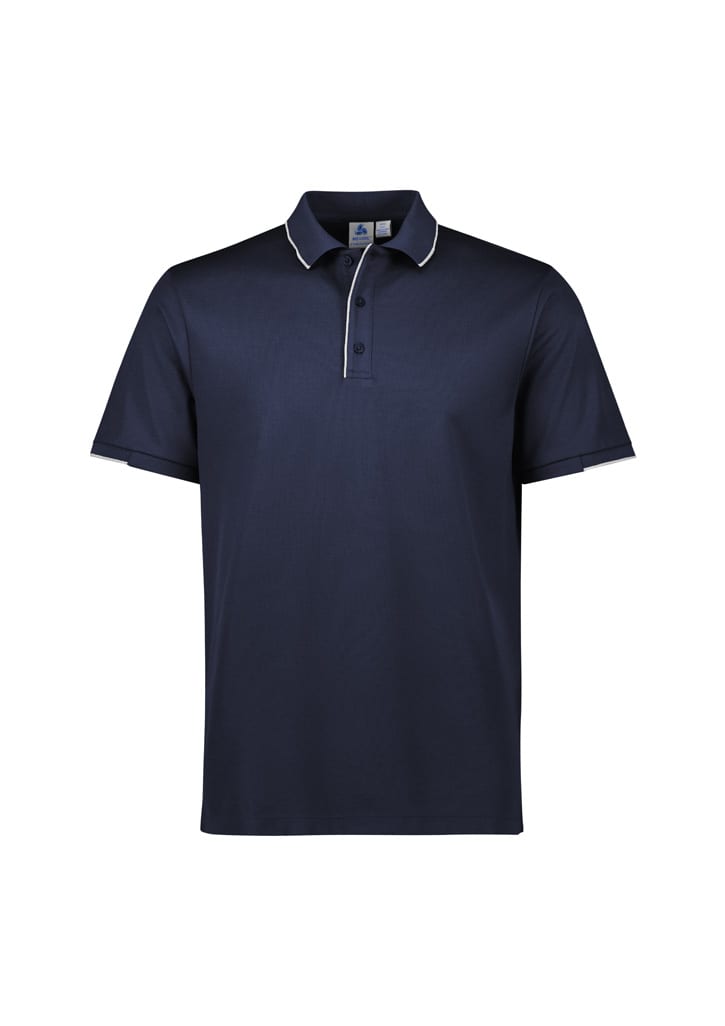 Mens Focus Short Sleeve Polo - P313MS Image Navy/White