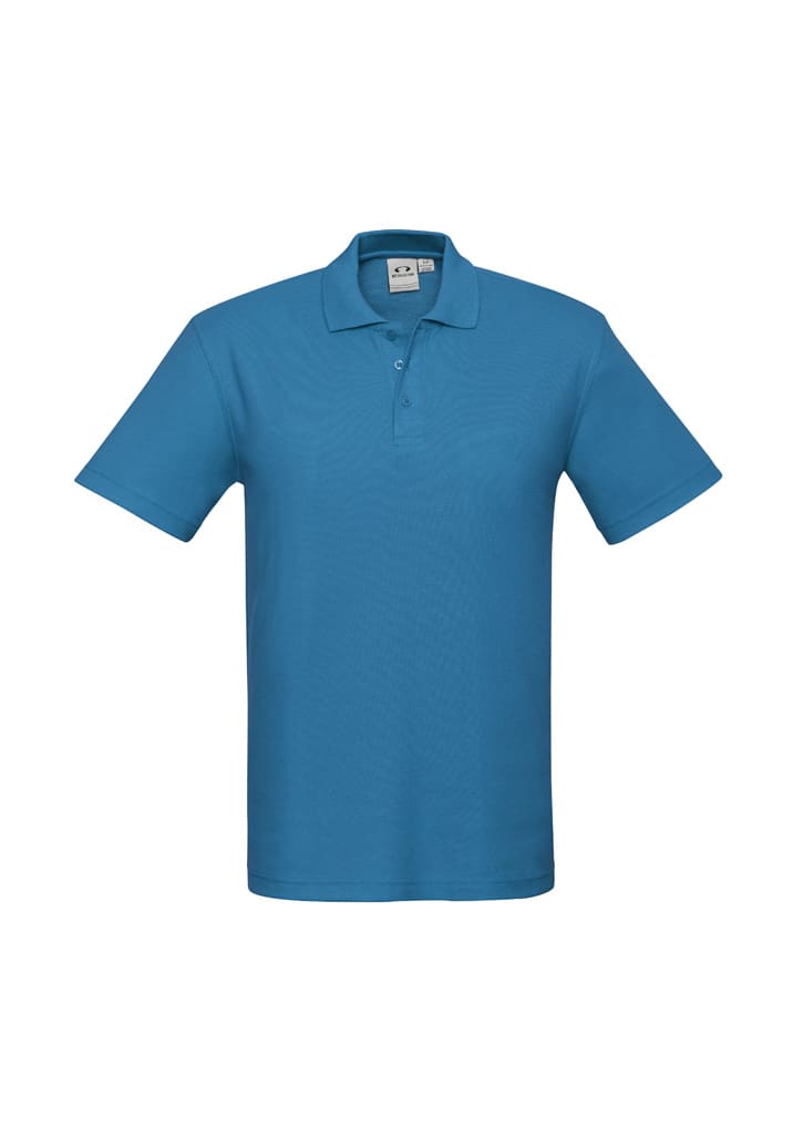Kids Crew Short Sleeve Polo - P400KS Image Cyan