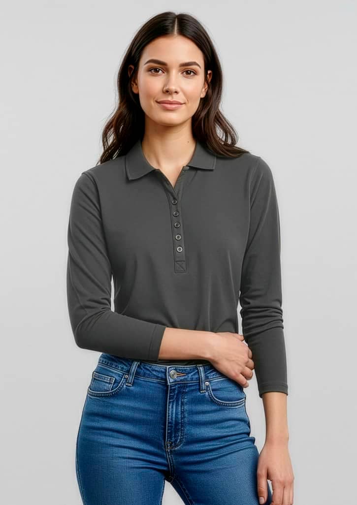 Crew Ladies Long Sleeve Polo FA-P400LL