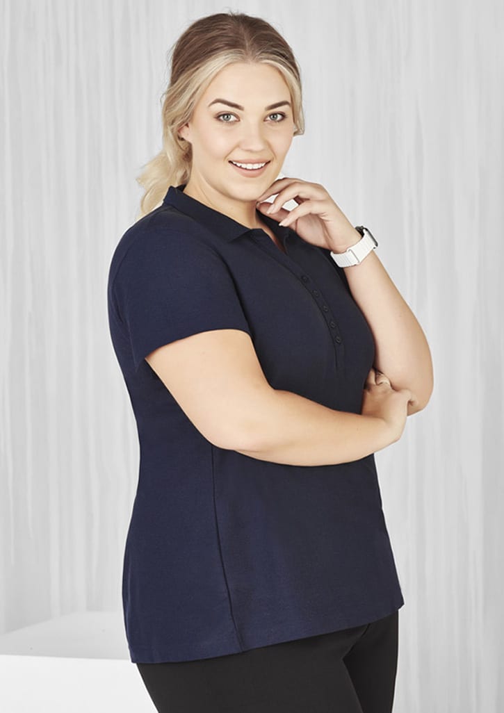 Crew Ladies Polo - P400LS Image Navy
