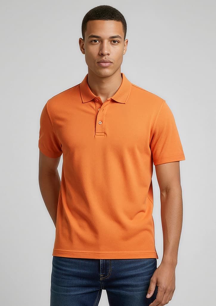 Mens Crew Short Sleeve Polo