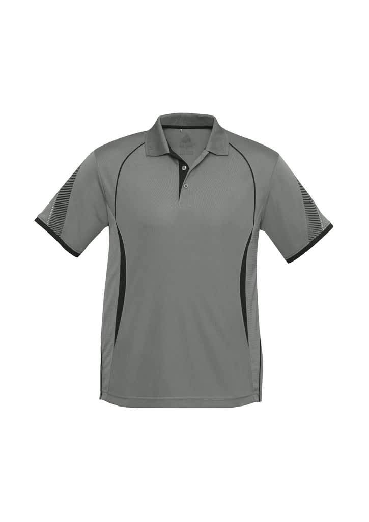 Kids Razor Short Sleeve Polo - P405KS Image Ash/Black