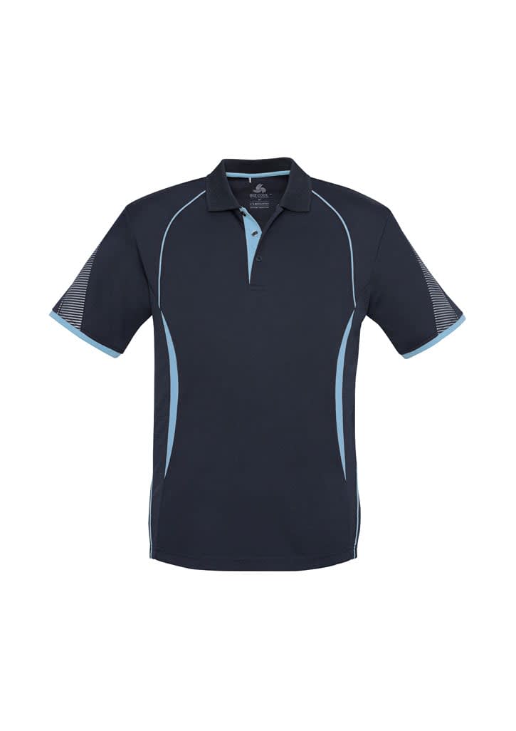 Kids Razor Short Sleeve Polo - P405KS Image Navy/Sky