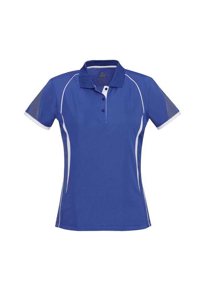 Womens Razor Short Sleeve Polo - P405LS Image Royal/White