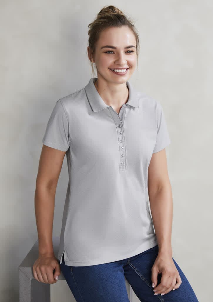 Womens Shadow Short Sleeve Polo - P501LS Image 