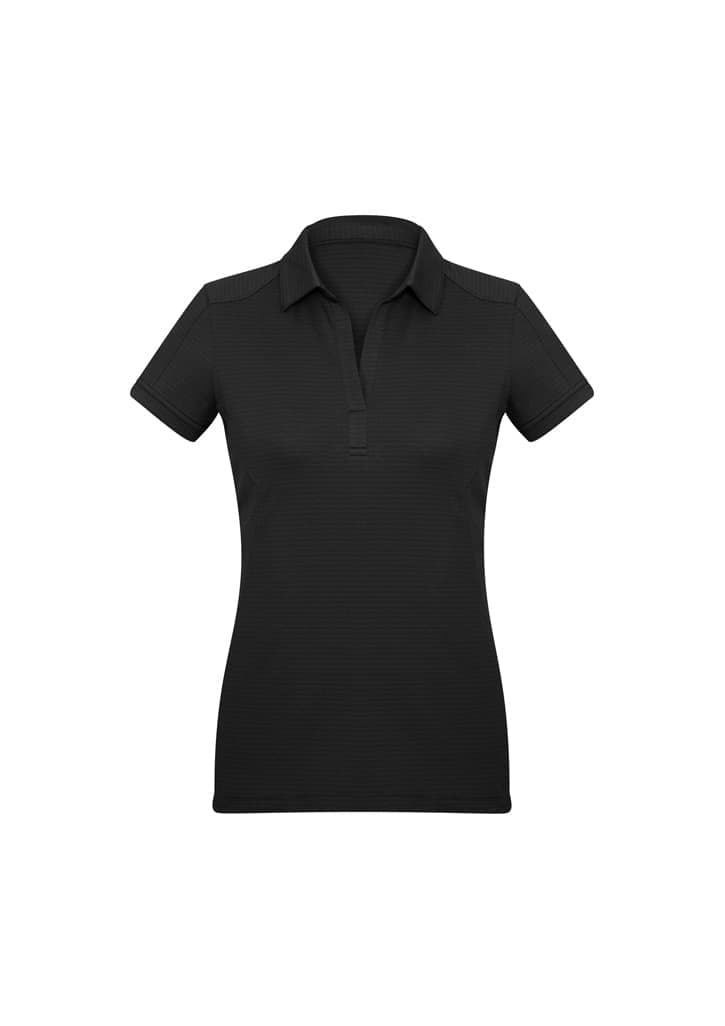 Womens Profile Short Sleeve Polo - P706LS Image Black