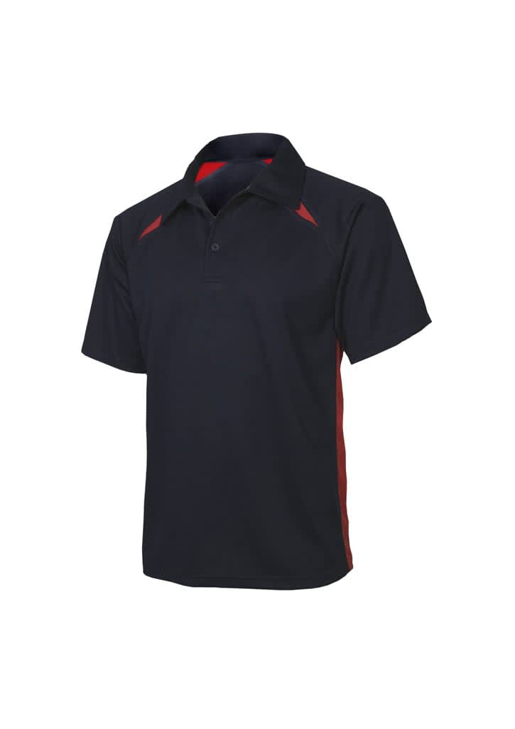 Mens Splice Short Sleeve Polo - P7700 Image Navy/Red