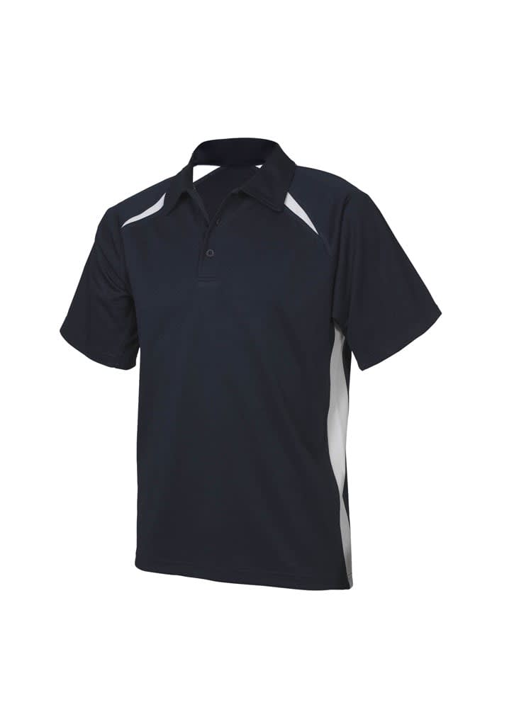 Mens Splice Short Sleeve Polo - P7700 Image Navy/White