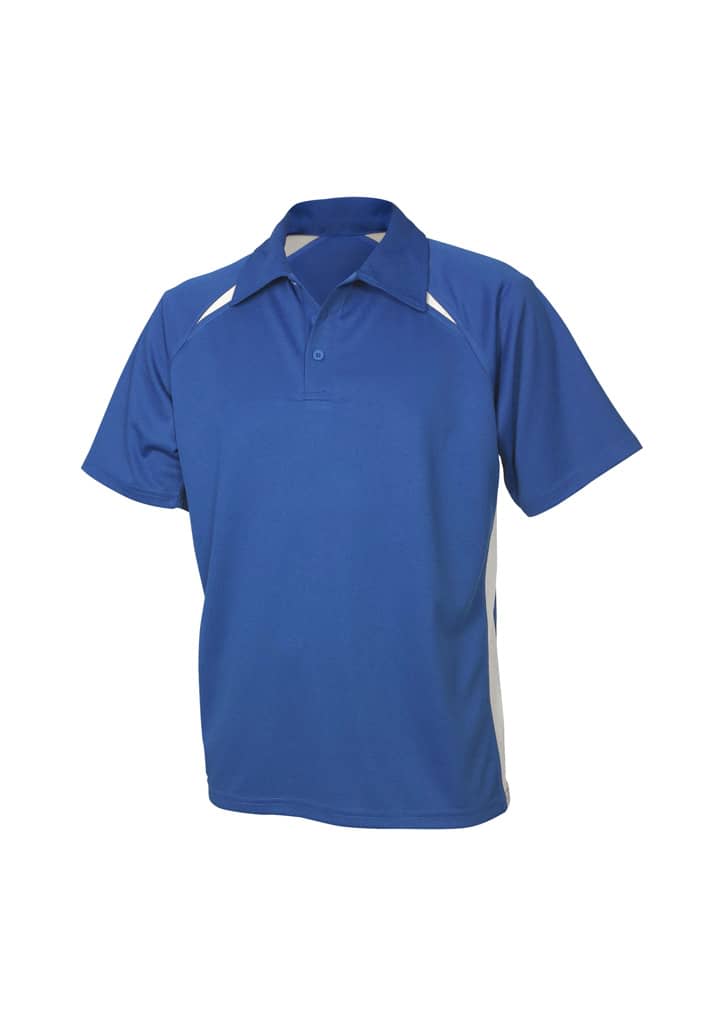 Mens Splice Short Sleeve Polo - P7700 Image Royal/White