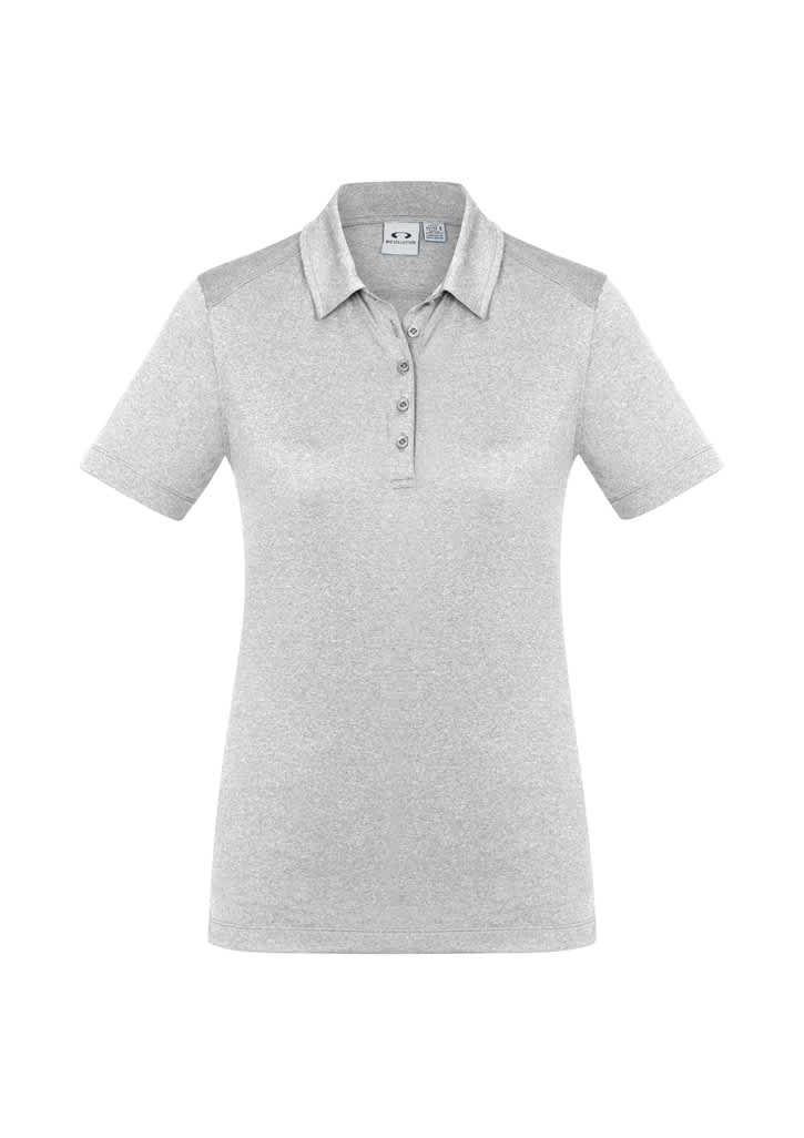 Womens Aero Short Sleeve Polo - P815LS Image Silver