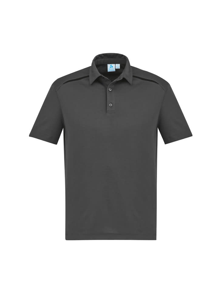 Mens Sonar Short Sleeve Polo - P901MS Image Grey/Black