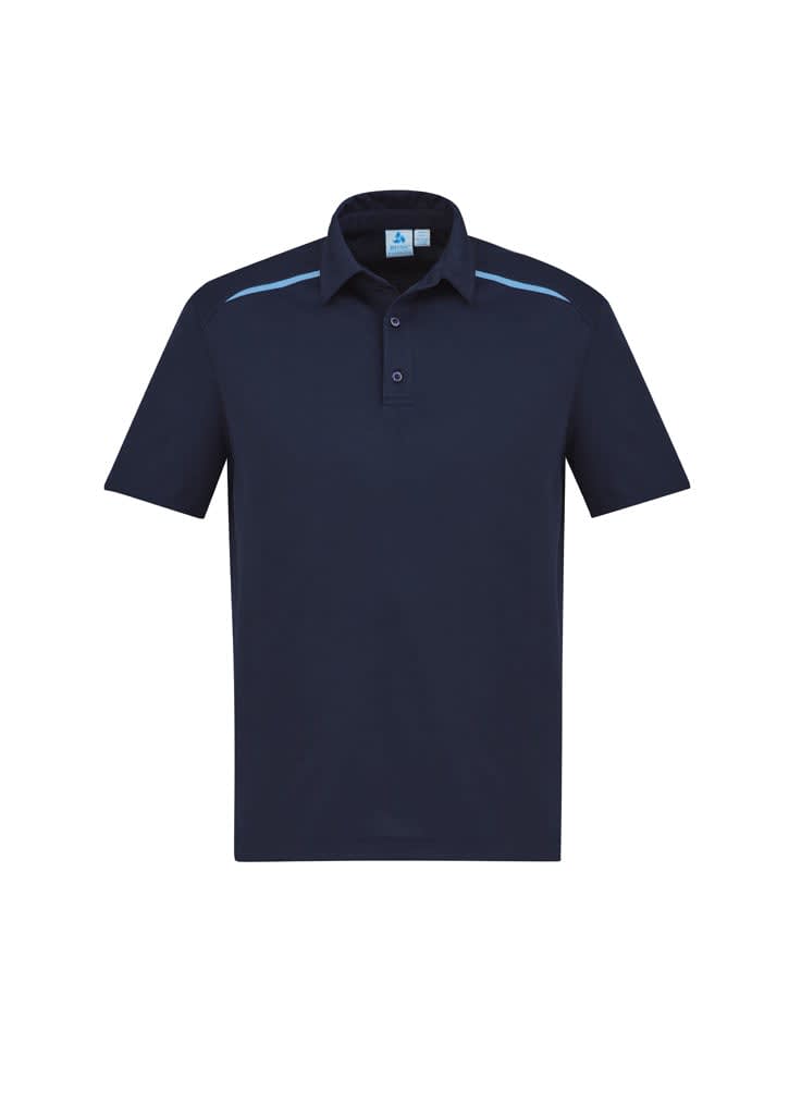 Mens Sonar Short Sleeve Polo - P901MS Image Navy/Sky