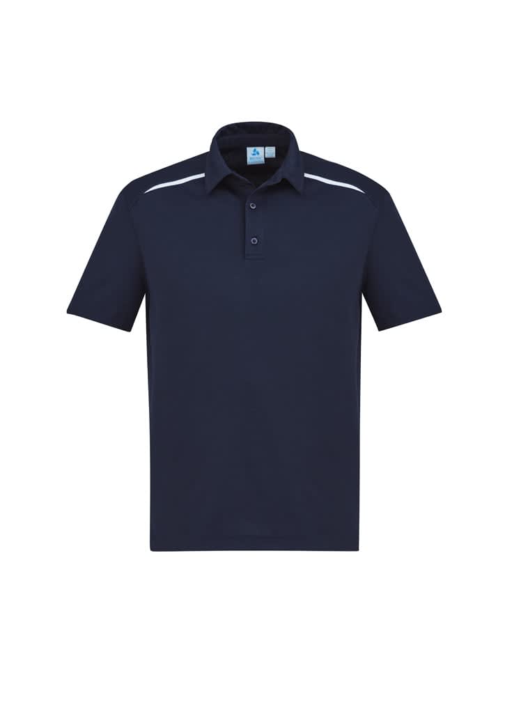Mens Sonar Short Sleeve Polo - P901MS Image Navy/White