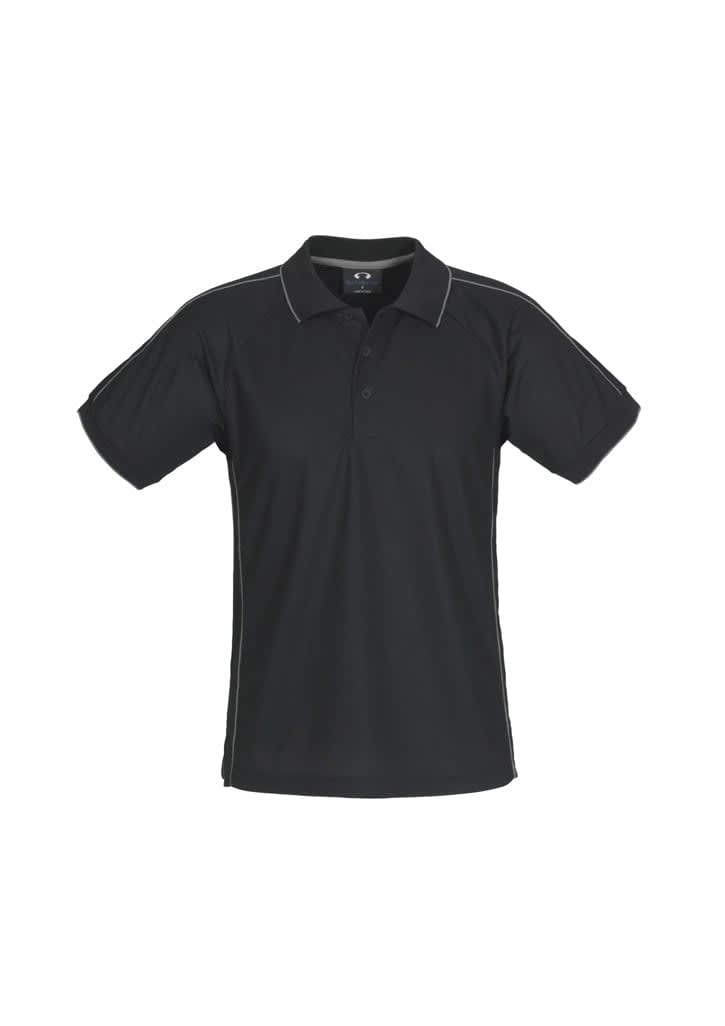 Mens Resort Short Sleeve Polo - P9900 Image Black/Charcoal