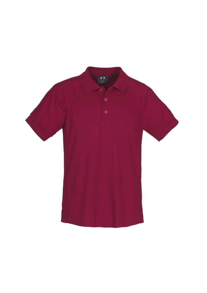 Mens Resort Short Sleeve Polo - P9900 Image Cherry/Maroon