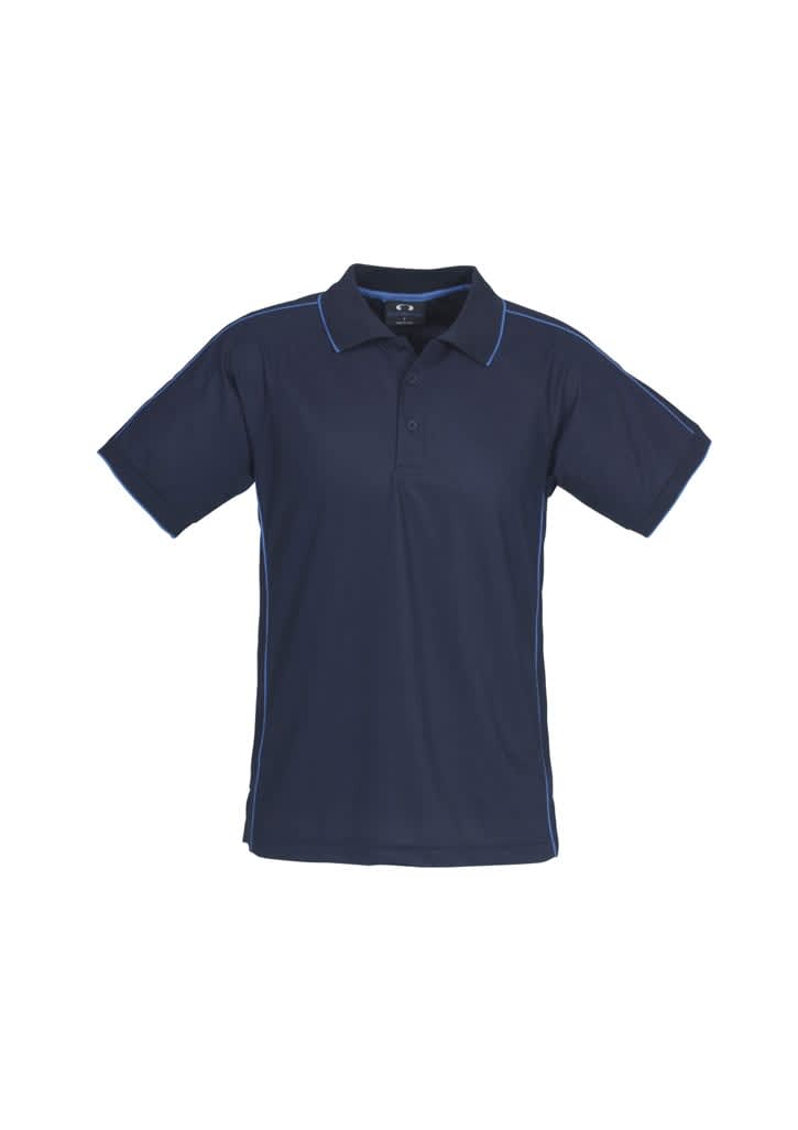 Mens Resort Short Sleeve Polo - P9900 Image Navy/Mid Blue