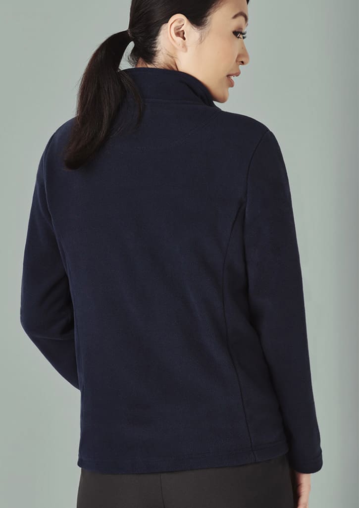 Womens Plain Micro Fleece Jacket - PF631 Image