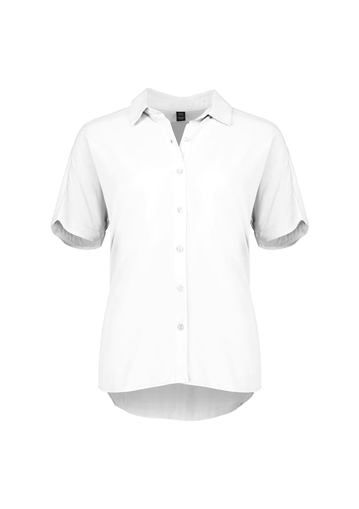 Womens Dahlia Short Sleeve Blouse - RB365L Image White