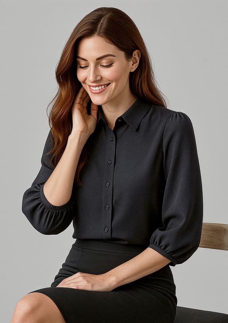 Womens Lucy 3/4 Sleeve Blouse FA-RB965LT