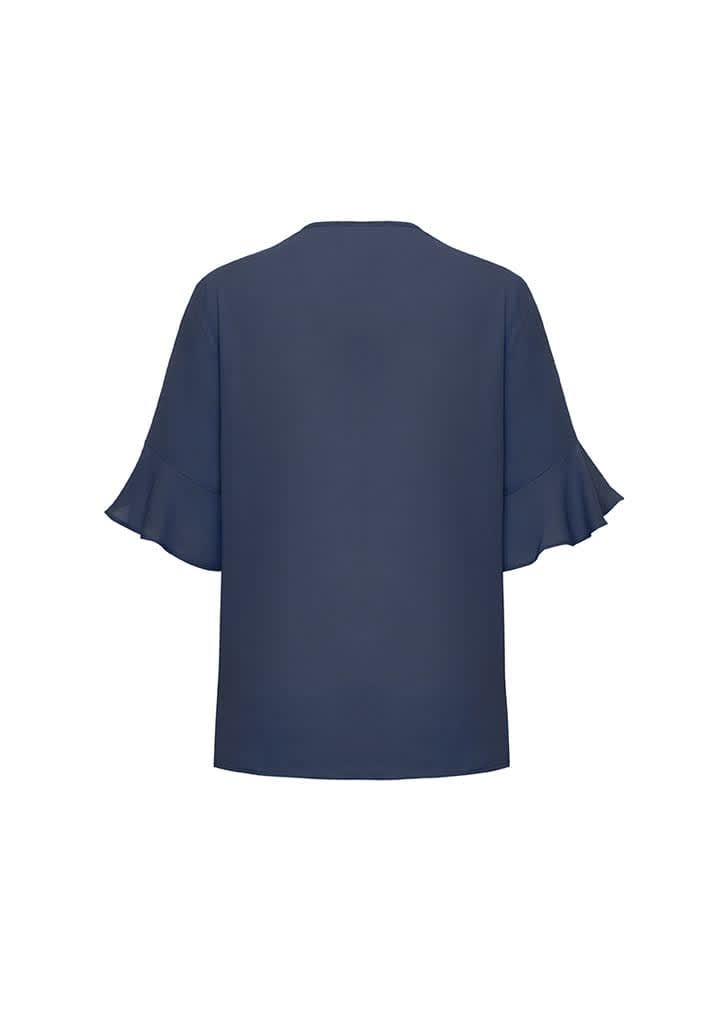 Womens Aria Fluted Sleeve Blouse - RB966LS Image
