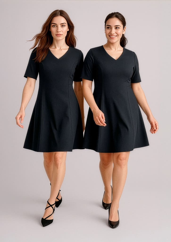 Womens Siena Extended Short Sleeve Dress FA-RD974L