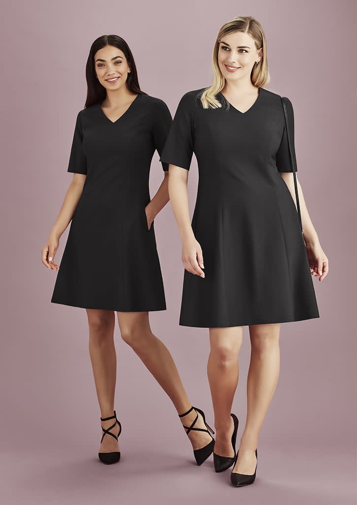 Womens Siena Extended Short Sleeve Dress