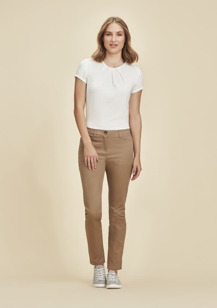 Womens Slim Leg Stretch Chino Pant - RGP263L Image Desert