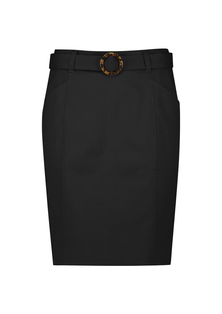 Womens Mid Waist Stretch Chino Skirt - RGS264L Image 