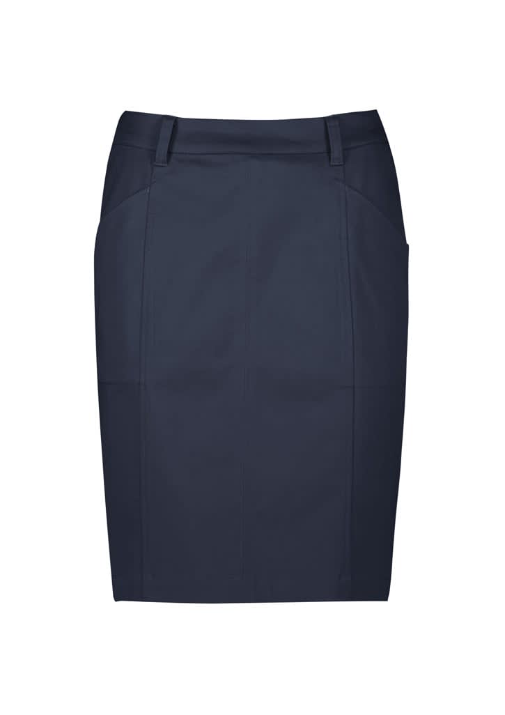 Womens Mid Waist Stretch Chino Skirt - RGS264L Image 