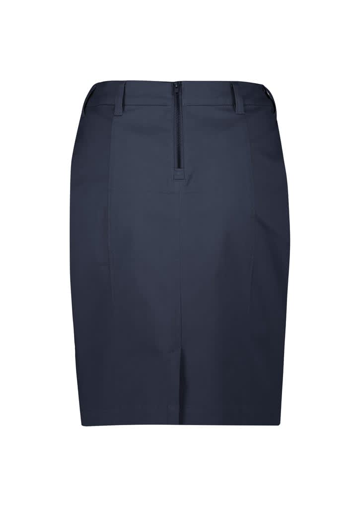 Womens Mid Waist Stretch Chino Skirt - RGS264L Image 