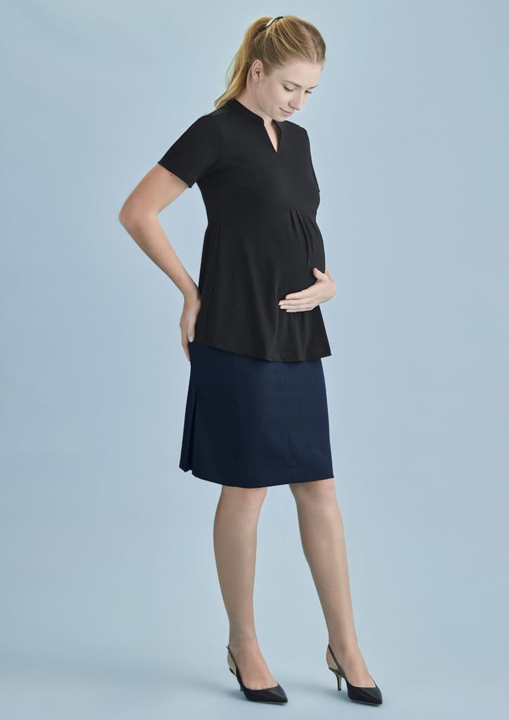 Womens Cool StretchMaternity Skirt - RGS307L Image Navy
