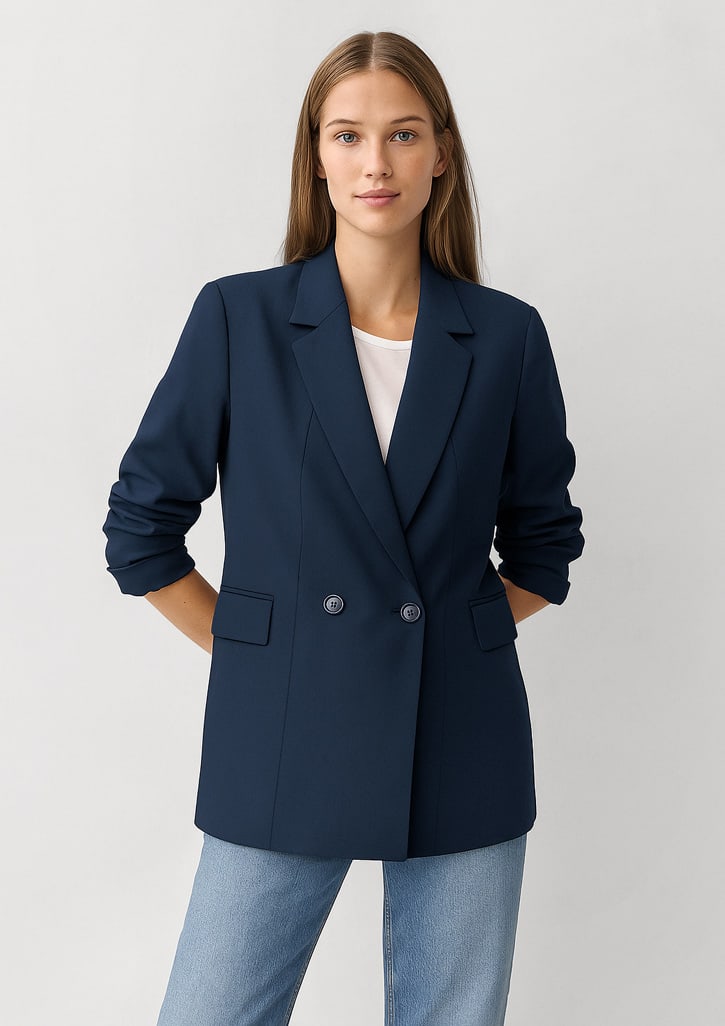 Womens Renew Double Breasted Longline Jacket FA-RJ400L