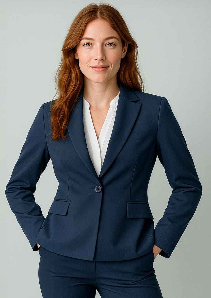 Womens Renew Single Button Mid Length Jacket