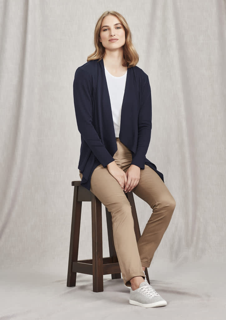 Womens Sofia Waterfall Cardigan - RLC267L Image Navy
