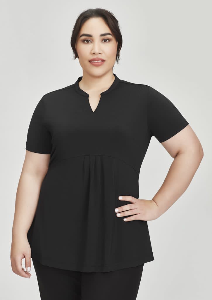 Womens Mali Stretch Tunic T-Top - RT262LS Image Black