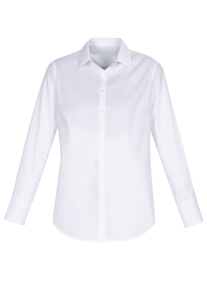 Womens Camden Long Sleeve Shirt - S016LL Image White