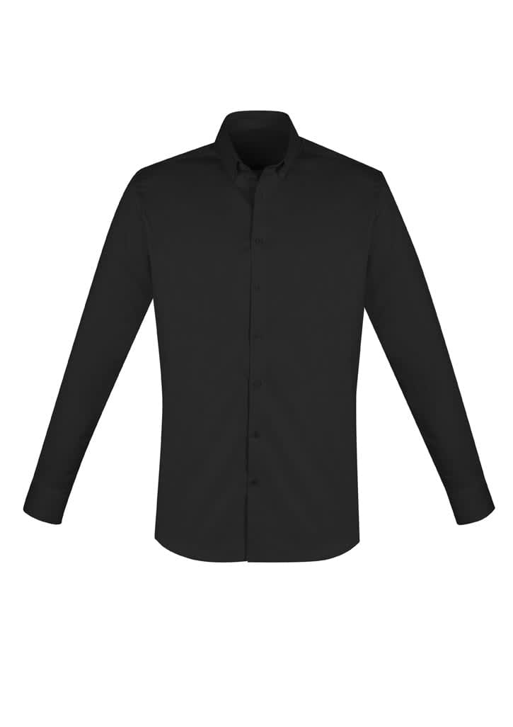 Mens Camden Long Sleeve Shirt - S016ML Image Black