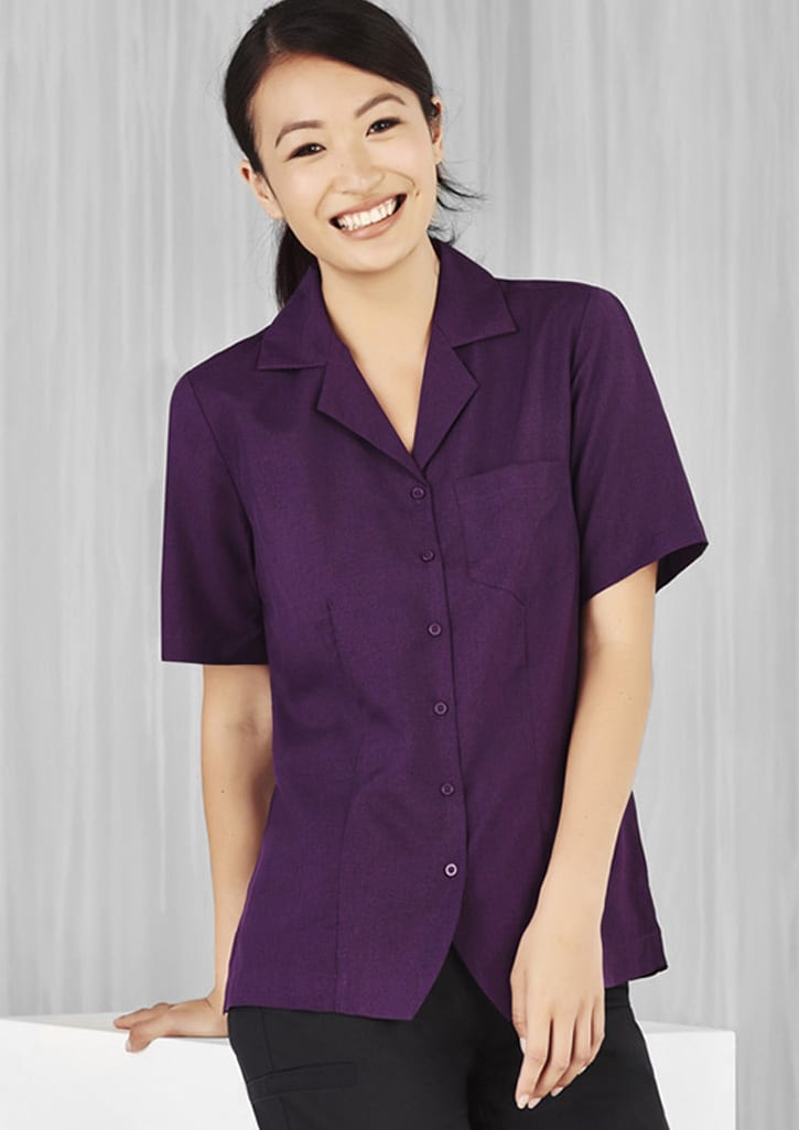 Oasis Ladies Plain Overblouse - S265LS Image Grape