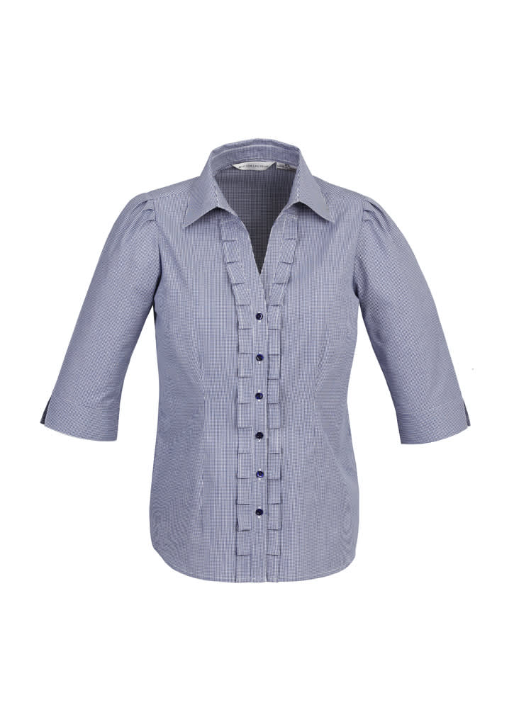 Womens Edge 3/4 Sleeve Shirt - S267LT Image Blue