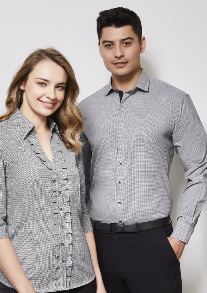 Mens Edge Long Sleeve Shirt | Withers & Co | Promotional Products NZ