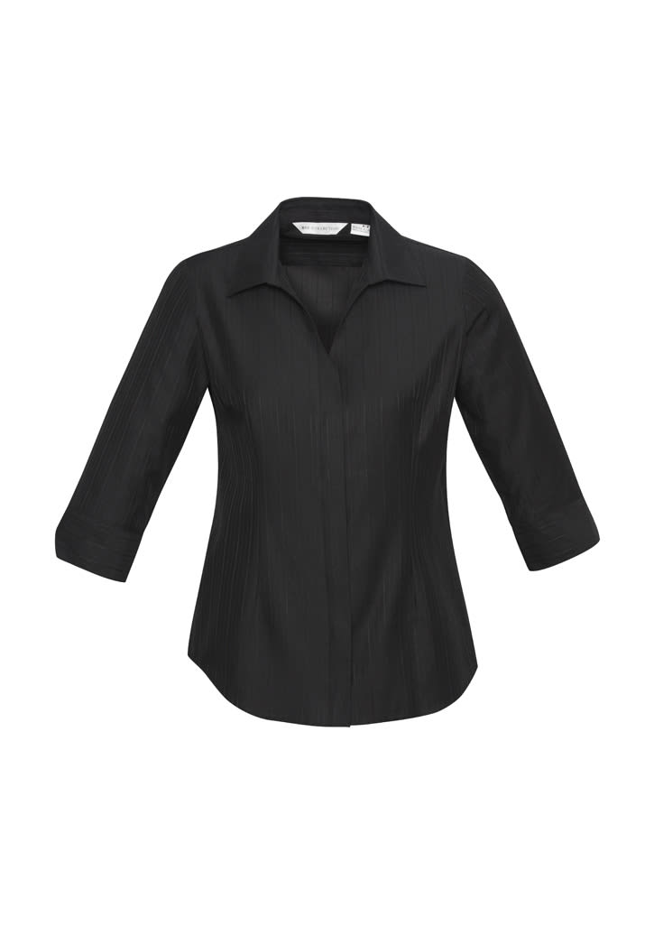 Womens Preston 3/4 Sleeve Shirt - S312LT Image Black